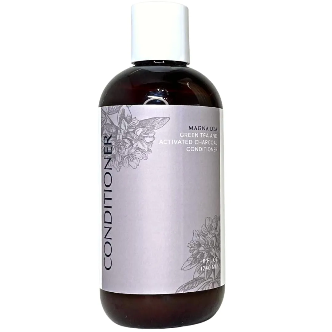 | Green Tea and Activated Charcoal Conditioner | Unscented | 8oz | Purifying, Clarifying | Cruelty Free | Vegan | No Artificial Fragrances or Dyes