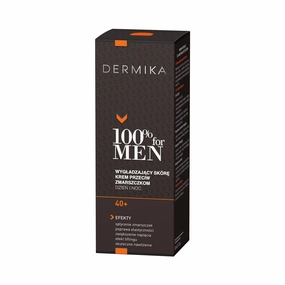 100% for Men Cream 40  skin smoothing anti-wrinkle day and night cream 50ml