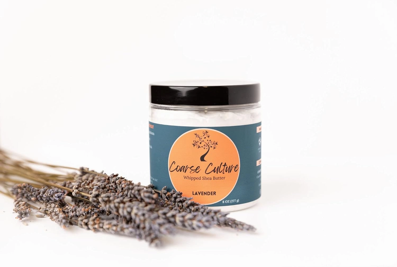 100% Vegan Whipped Shea Butter (Lavender) Nourish Skin   Strengthen Hair,8 Ounce (Pack of 1)