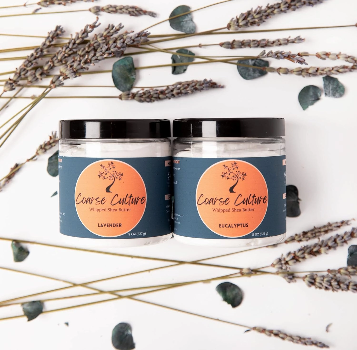 100% Vegan Whipped Shea Butter (Lavender) Nourish Skin   Strengthen Hair,8 Ounce (Pack of 1)