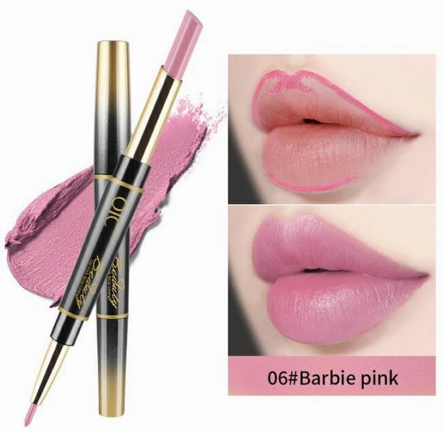 14 Color Double-end Matte  Waterproof Lipliner Long Lasting Moisturizer Velvet Glossy Lip Liner Stick