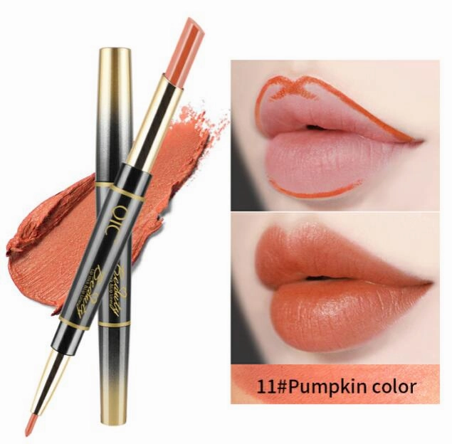 14 Color Double-end Matte  Waterproof Lipliner Long Lasting Moisturizer Velvet Glossy Lip Liner Stick