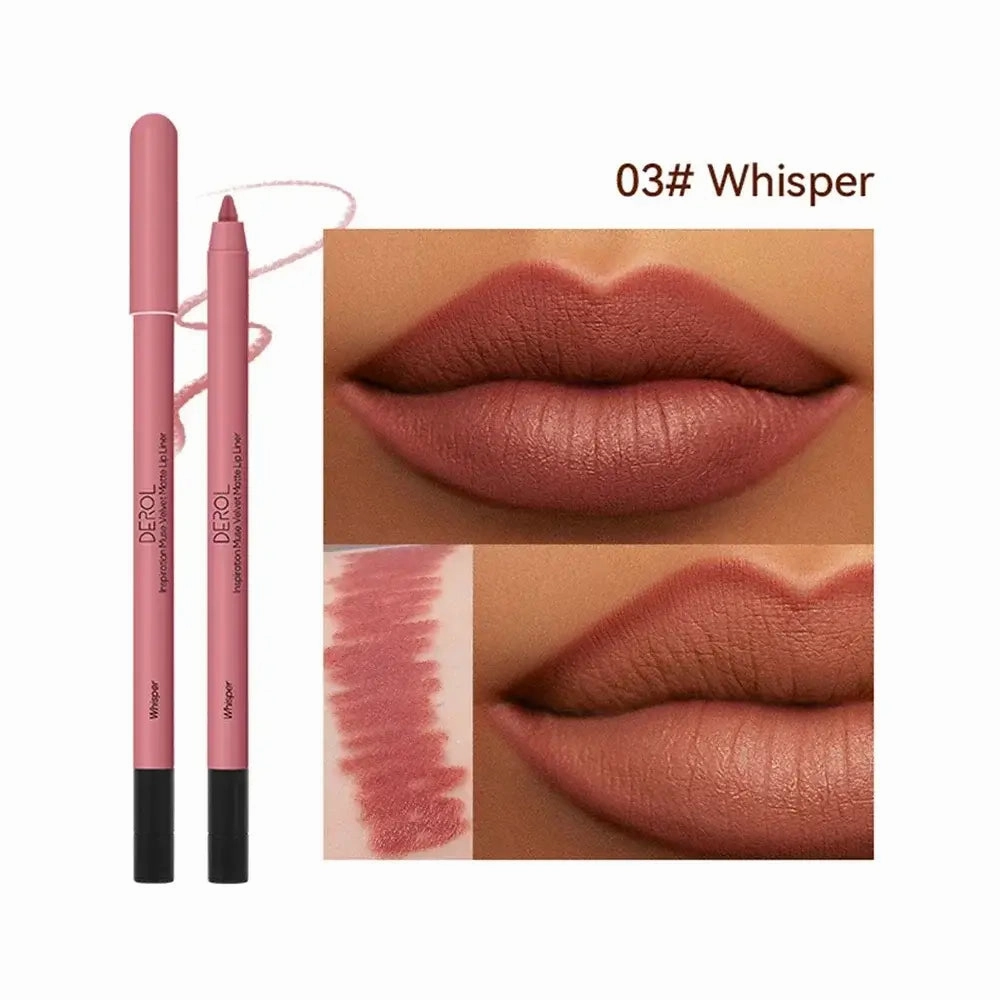 16-colors Lipliner Pencil Waterproof Nude