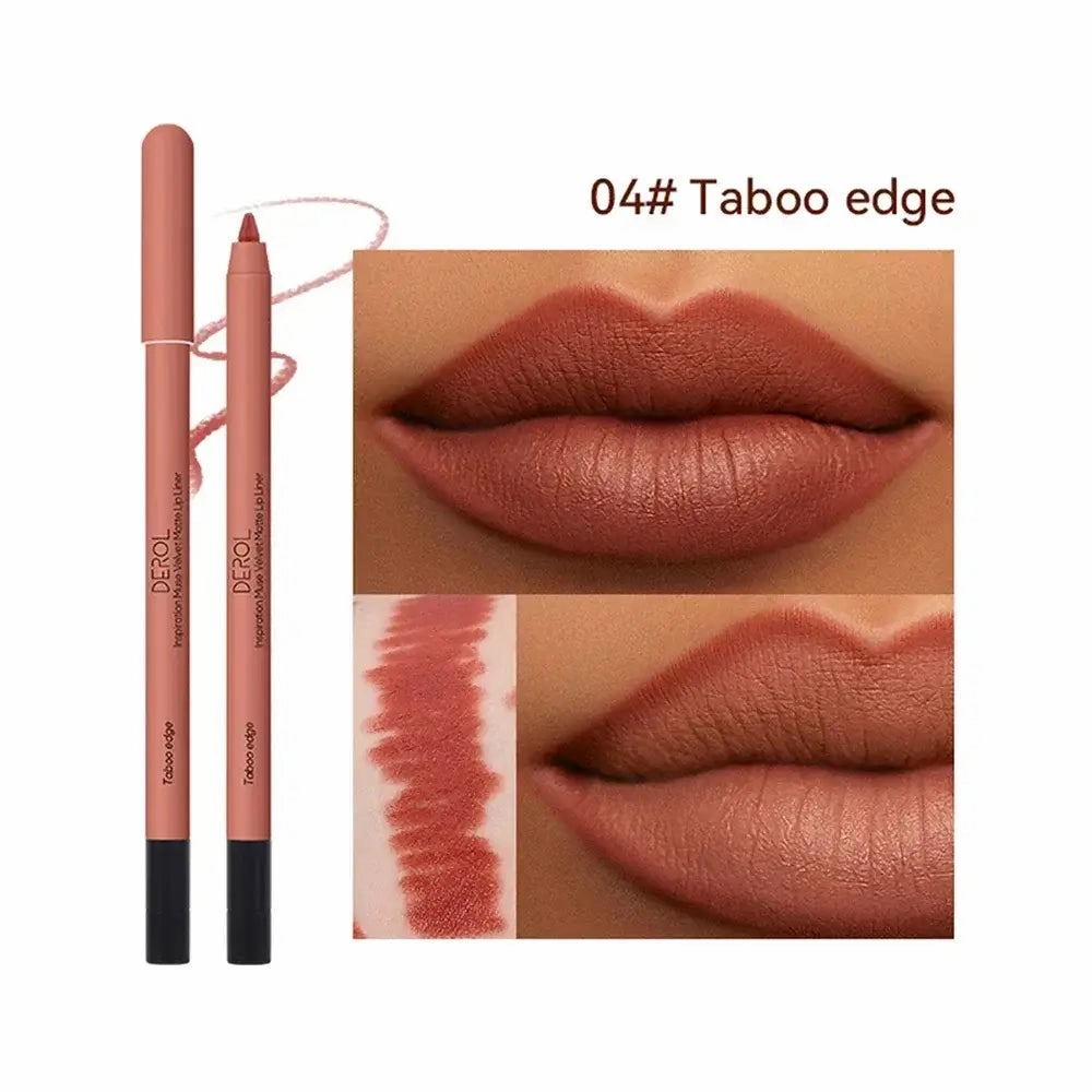 16-colors Lipliner Pencil Waterproof Nude