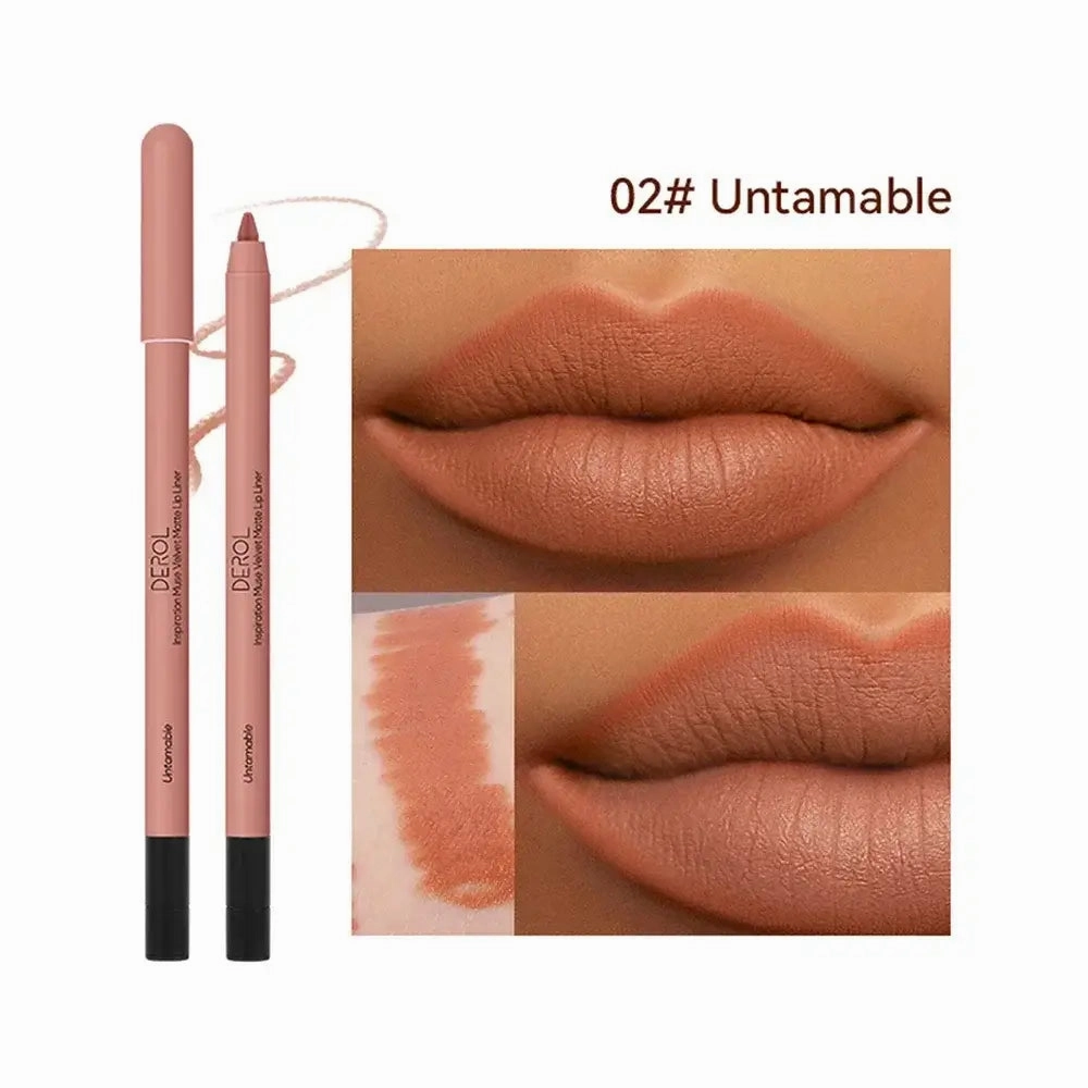 16-colors Lipliner Pencil Waterproof Nude