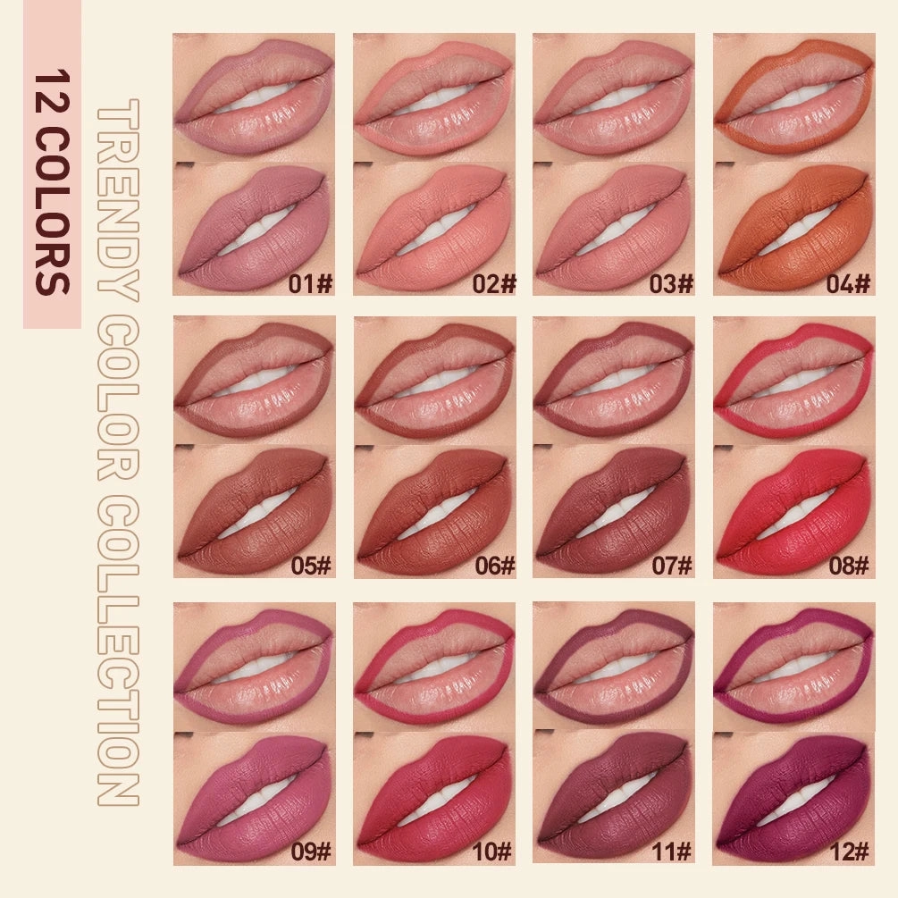 2023 New Matte Nude Lipstick Pen Long Lasting Lipliner Lip Pencil