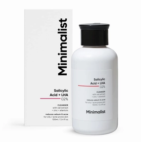 2% Salicylic Acid Face Wash for Oily Skin | Sulphate free, Anti Acne Face Cleanser With LHA & Zinc For Acne or Pimples | Men & Women 100 ml