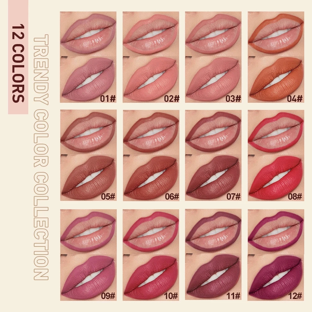 2pc Lipstick Lip liner Pencil Waterproof Long Lasting