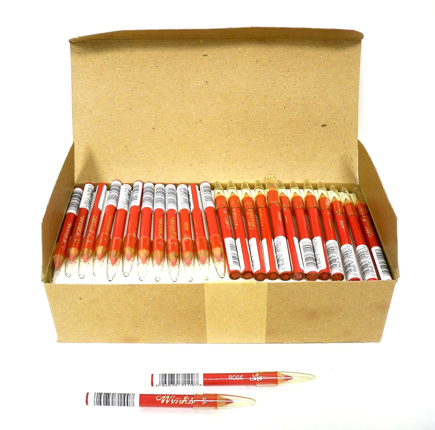 3-1/2" Lipliner Pencils Wholesale Lot 144pcs (Rose)