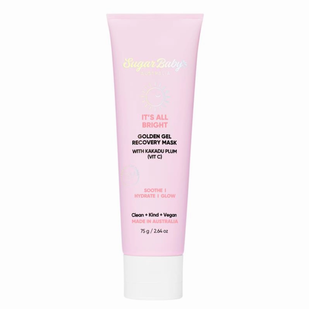 3x SugarBaby It's All Bright Golden Gel Recovery Mask With Kakadu Plum (Vit C) 75g