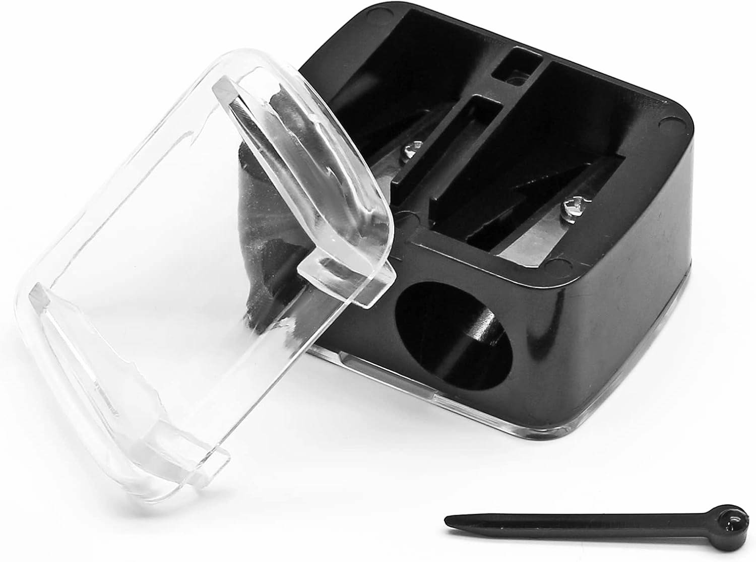 5PCS Cosmetic Pencil Sharpener, Makeup Pencil Sharpener, Dual Holes Eyeliner Sharpener for Eyeliner Lipliner Pencils