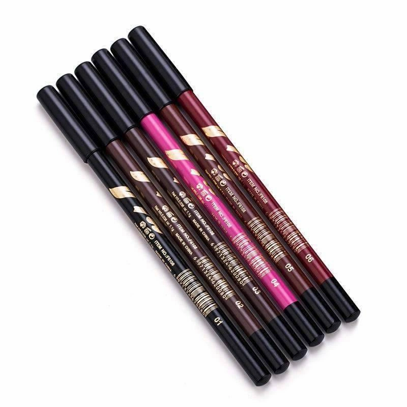 6/12pcs Lipliner Pencils Colorful Eyeshadow and Eyeliner