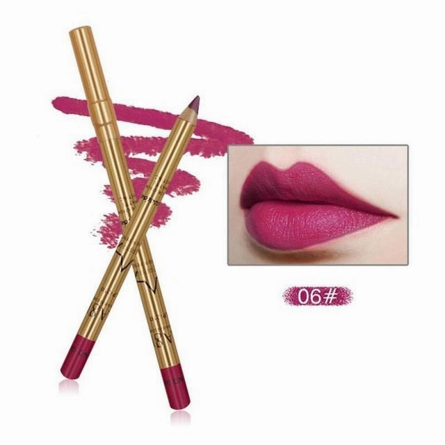 8 Colors Silky Matte Lip Liner Pen Lipstick