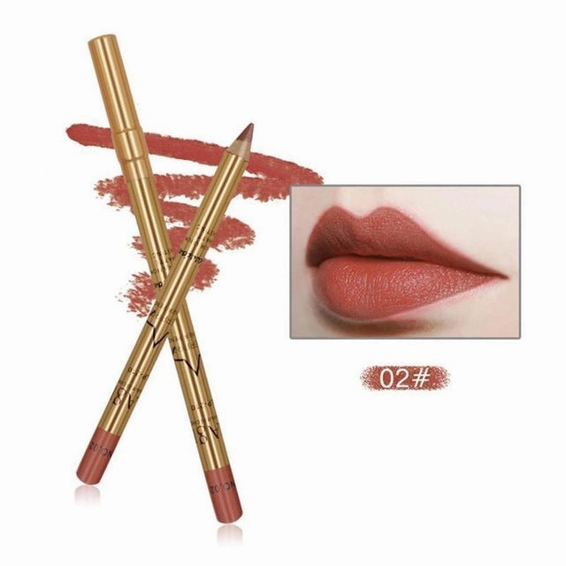 8 Colors Silky Matte Lip Liner Pen Lipstick