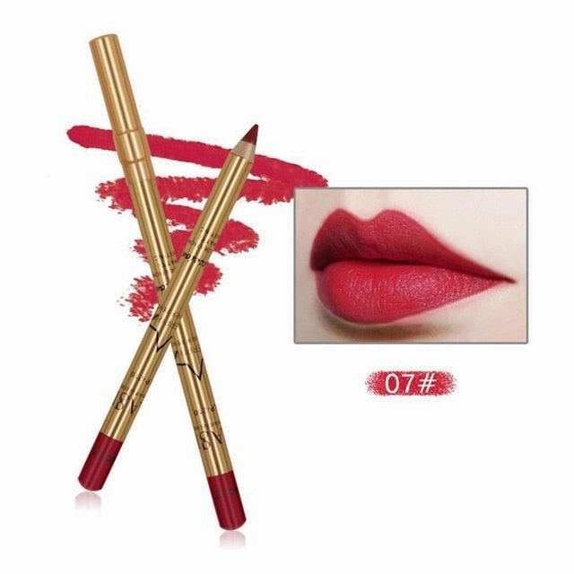 8 Colors Silky Matte Lip Liner Pen Lipstick
