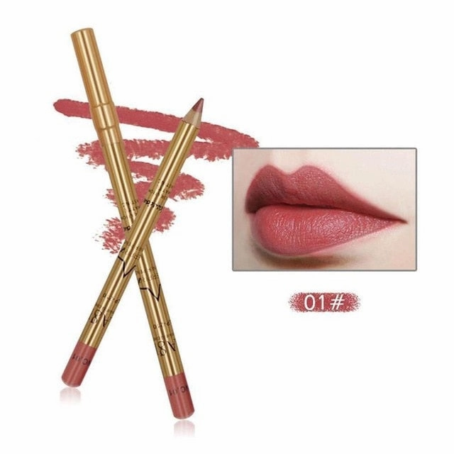 8 Colors Silky Matte Lip Liner Pen Lipstick