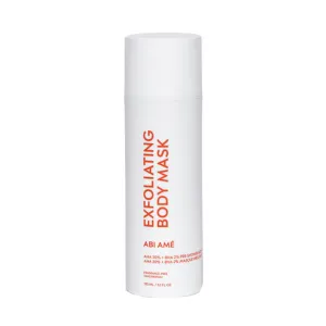 ABI AMÉ Soft-Touch Chemical Body Exfoliant - Smoothing and Softening Pre-Shower Body Mask - 30% AHAs   2% BHAs, Safe for Sensitive Skin - 150ml/5.1 Fl oz