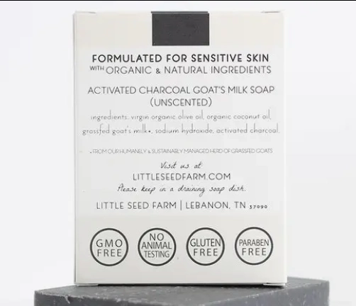 Activated Charcoal Bar Soap - Detoxifying