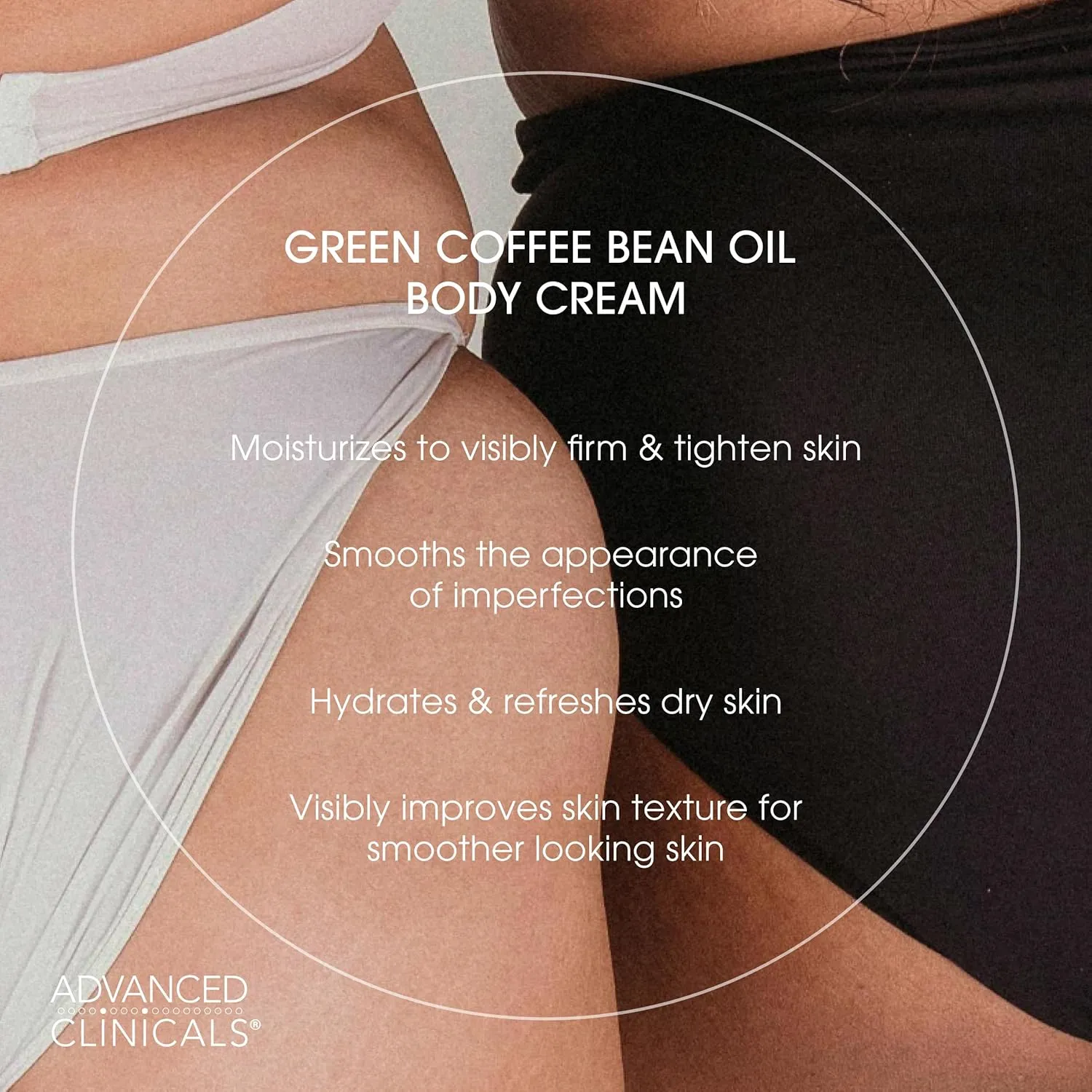 Advanced Clinicals Retinol Body Cream   Green Coffee Bean Oil Thermo - Firming Body Lotion 2pc Skincare Set For Women & Men | Body & Face Moisturizer Set Helps Improves Appearance Of Crepey Skin, 2PC