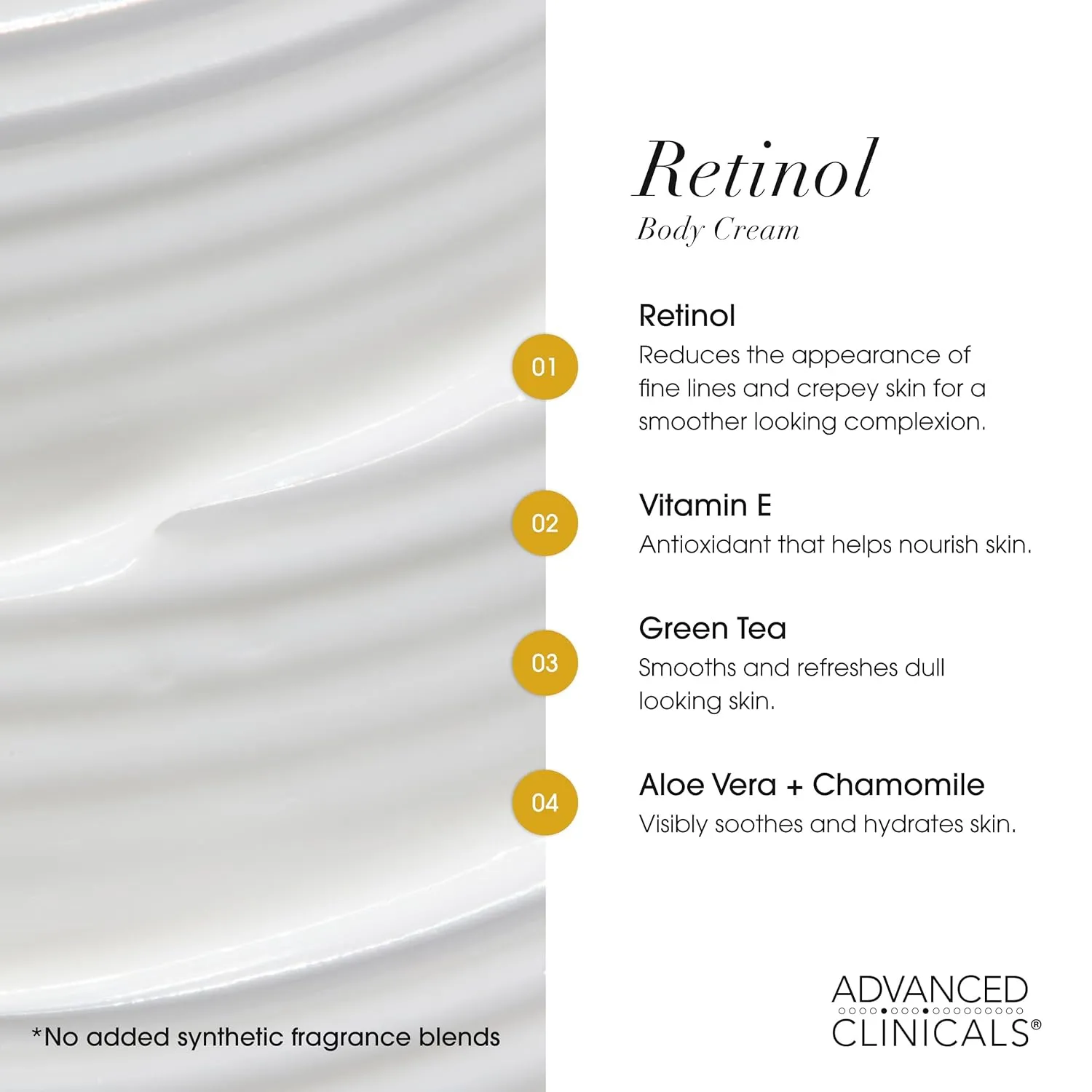 Advanced Clinicals Retinol Body Cream   Green Coffee Bean Oil Thermo - Firming Body Lotion 2pc Skincare Set For Women & Men | Body & Face Moisturizer Set Helps Improves Appearance Of Crepey Skin, 2PC