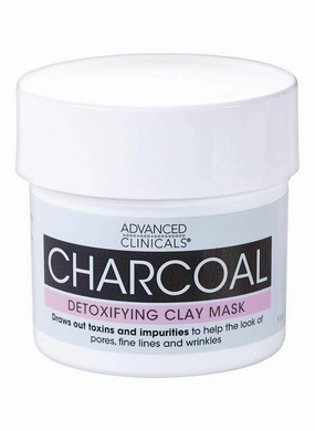 Advanced Clinicals Charcoal Detoxifying Mask with Rose Water to help improve the look of pores, fine lines and wrinkles.