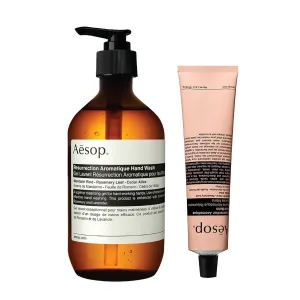 Aesop Resurrection Aromatique Hand Wash   Hand Balm Set | Cleansing, Skin Softening, Hydrating | 16.9 oz   2.6 oz