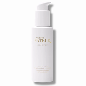 Agent Nateur - acid (wash) Natural Lactic Acid Skin Illuminating Cleanser | Vegan, Non-Toxic, Clean Skincare (4.05 fl oz | 120 mL)