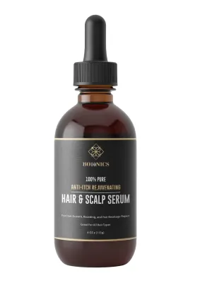 Anti-Itch Rejuvenating Hair and Scalp Serum - Dry Itchy Scalp Oil – Natural Itchy Scalp Care with Essential Hair Growth Oils – Scalp Soothing Serum for Light Hydration and Nourishment – 4oz