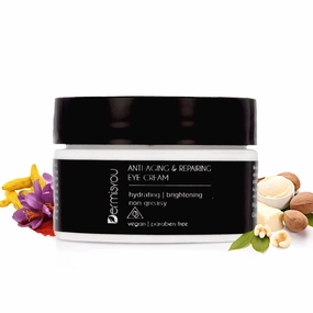 Anti-wrinkle Eye Cream with Saffron | Moisturizing, Hydrating, Brightening | Non greasy, Fast Absorbing Formula | Fights Wrinkles & Fine Lines | Reduces Dark Circles & Pigmentation | 5 oz