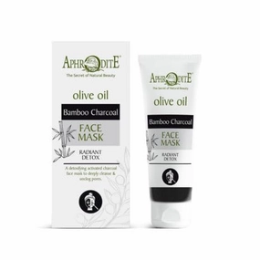 Aphrodite Olive Oil and Bamboo Charcoal Face Mask, Radiant Detox