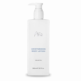 Aria Moisturizing Body Lotion - Hydrating Shea Butter - Scented with Cedarwood, Green Mandarin, Lavender - Vegas Hotel Body Lotion - 10 oz