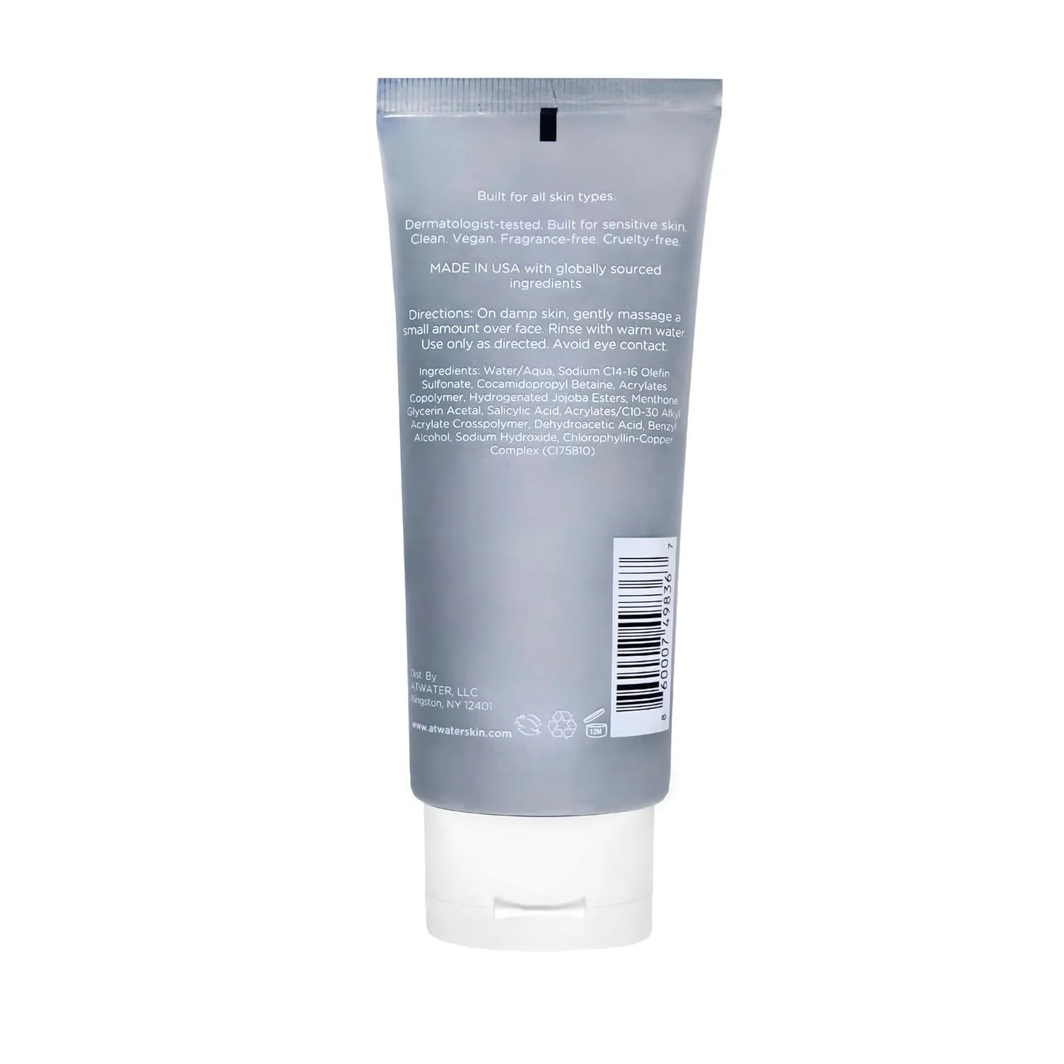 ATWATER Skin Armor Exfoliating Face Scrub,Men’s Facial Cleanser - Smoothes and Cleans Skin to remove Dead Skin - Travel Size Mens Face Exfoliator Leaving you Fresh and Vibrant - 3.4 oz