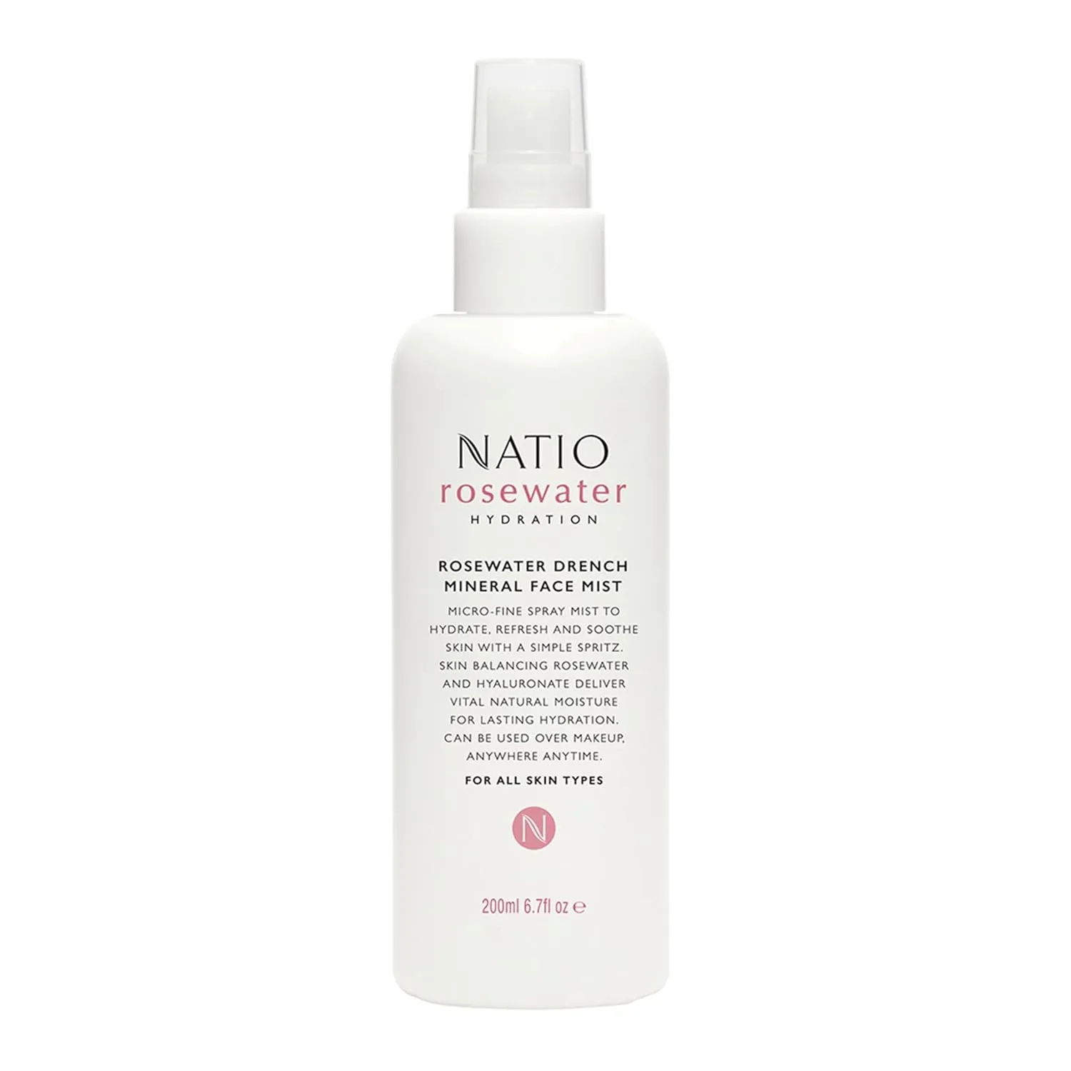 Australia Rosewater Hydration Drench Mineral Face Mist, 6.7 ounce - Face Moisturizer For All Skin Types - Makeup Safe Face Mist Hydrating Spray