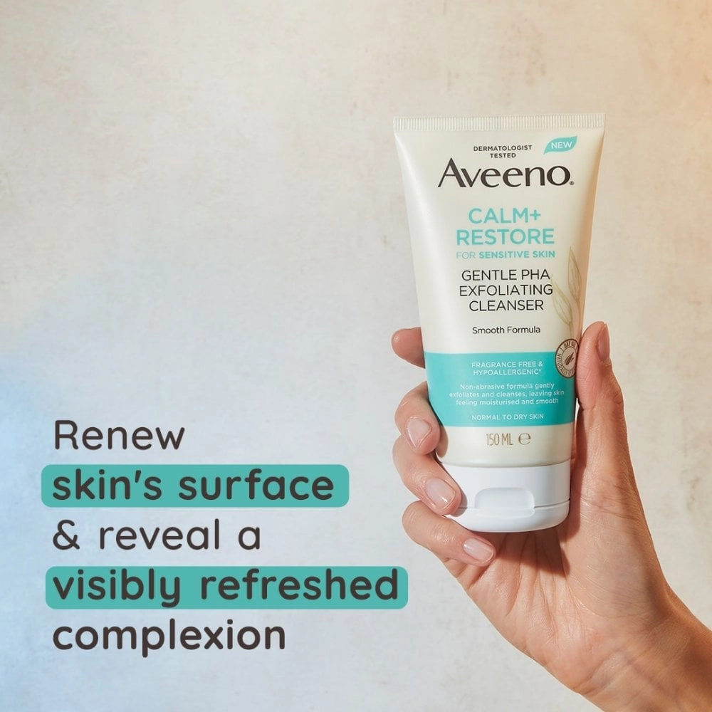 Aveeno Face Calm  Restore Gentle PHA Exfoliating Cleanser 150ml