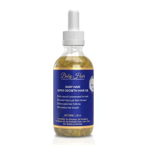 Baby Hair - Super Growth Hair Oil, Sulfate-Free Hair Growth Oil for All Hair Types, Argan Oil, Tea Tree Oil, and Castor Oil Hair Oils for Hair Growth, Hair Growth Oil for Women and Men, 2 fl.oz