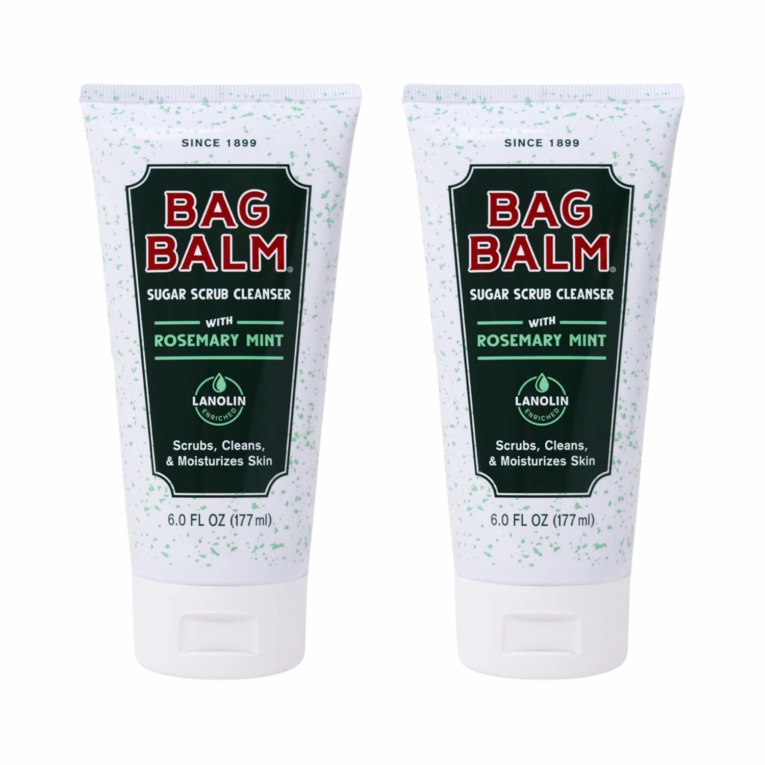 Bag Balm Sugar Scrub Foaming Cleanser with Rosemary and Mint | Pack of 2
