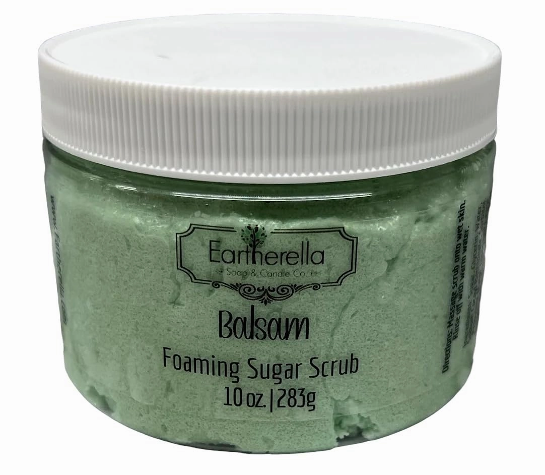 BALSAM Exfoliating Foaming Sugar Body Scrub, 10 oz jar