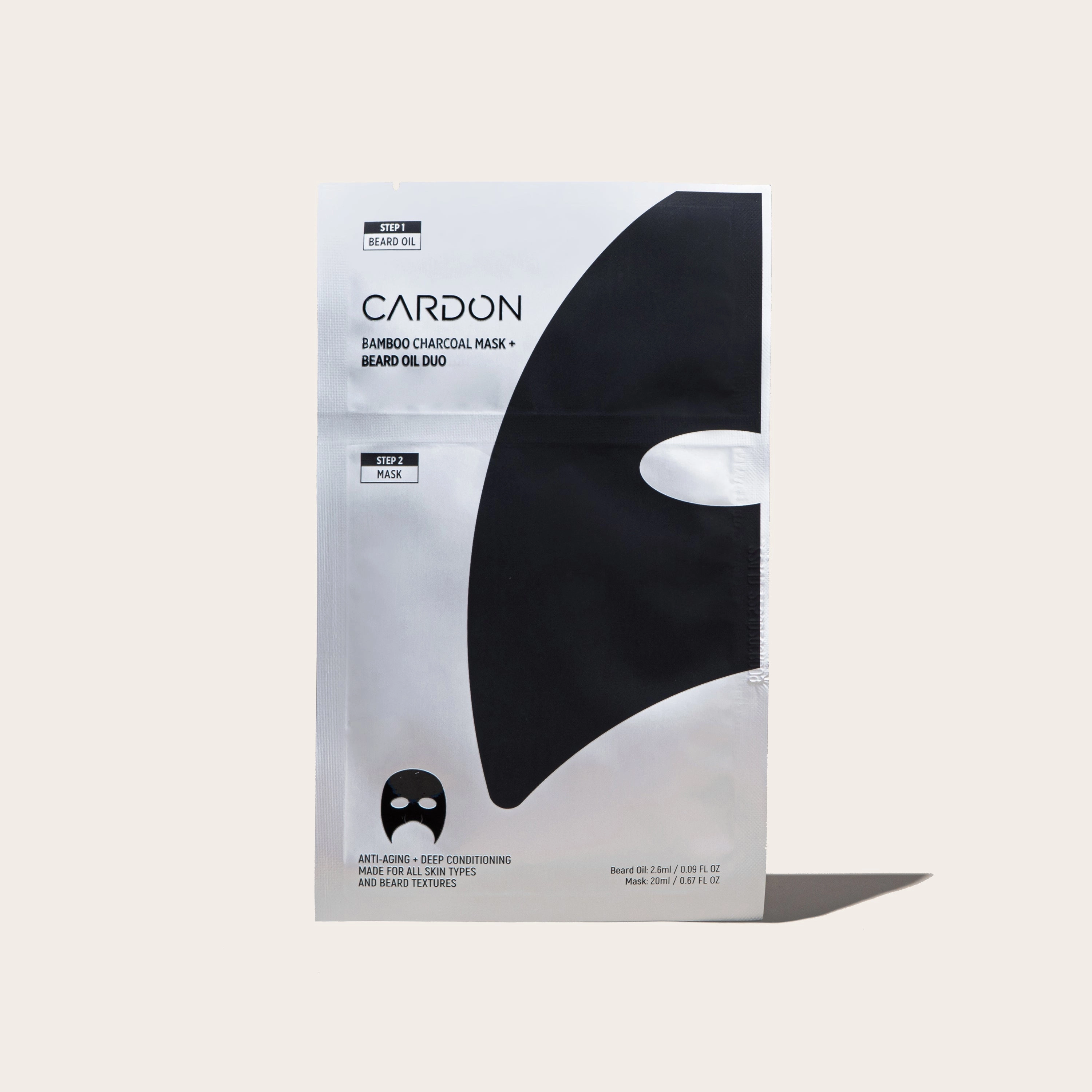 Bamboo Charcoal Sheet Mask   Beard Oil From Cardon