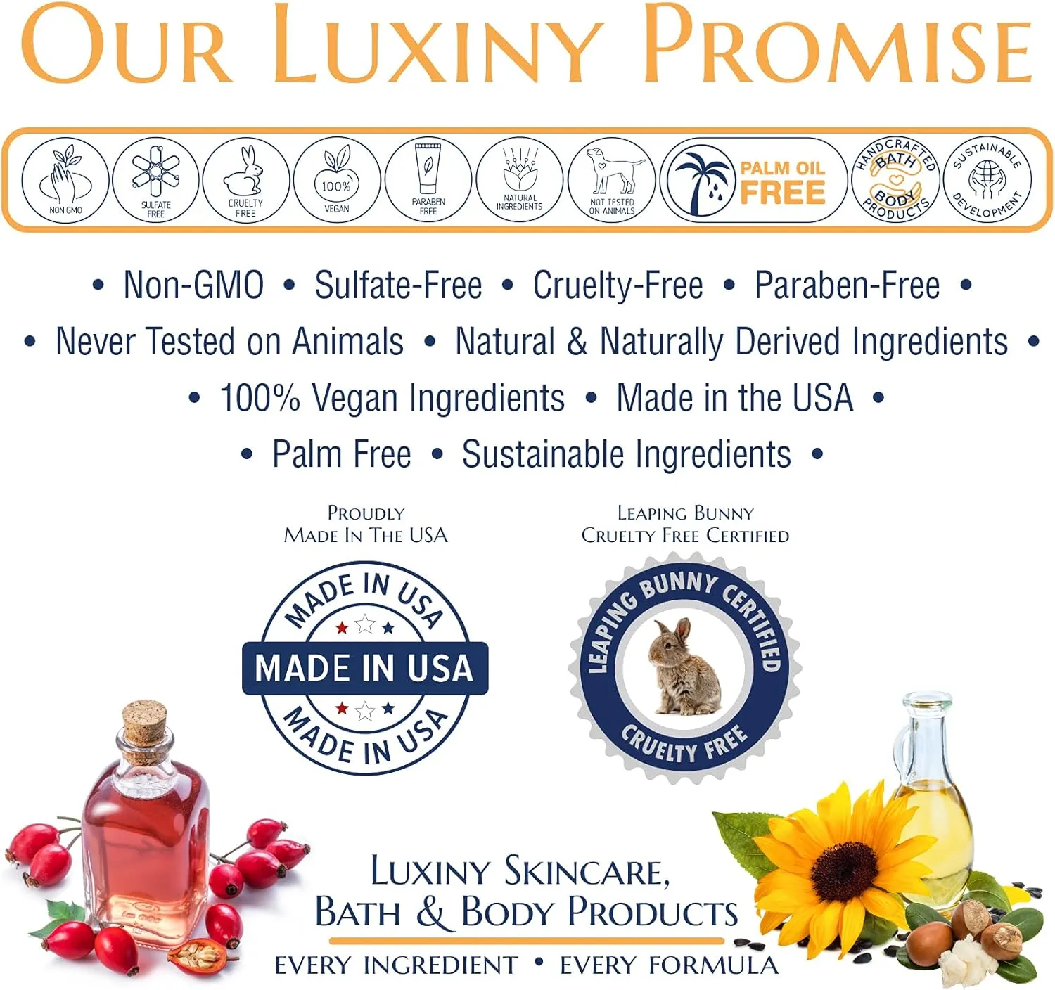 Bath Salts for Women, Relaxing Sea Salt Bath Soak with Moisturizing Almond Oil and Essential Oils, Made in The USA by Luxiny, 16 oz. (Rosemary Lavender)