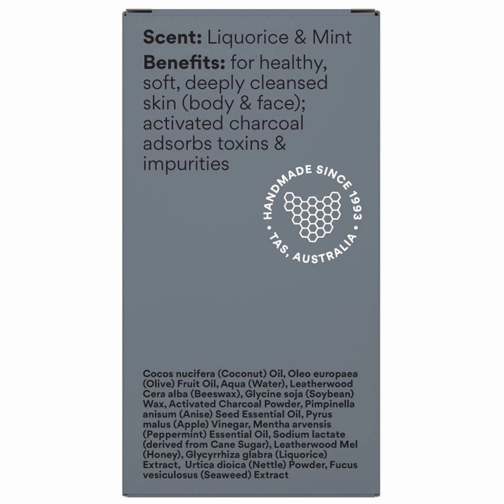 Beauty & the Bees Real Soap Bar 120g - Activated Charcoal & Honey