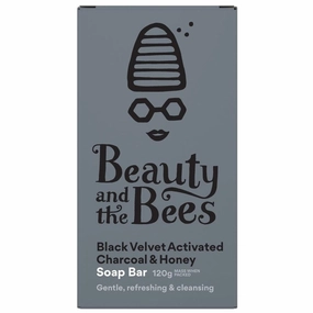 Beauty & the Bees Real Soap Bar 120g - Activated Charcoal & Honey