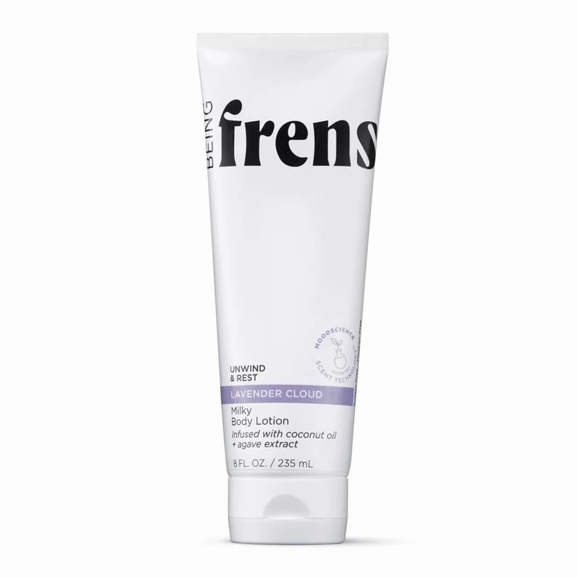 Being Frenshe Milky Hydrating Lotion for Dry Skin with Coconut Oil Fresh ~ Lavender Cloud ~ (8 Fl Oz) ~ (1 Pack)