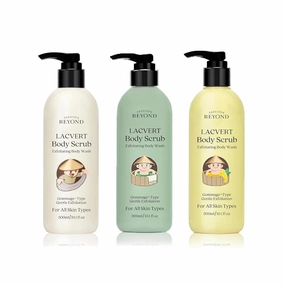 BEYOND Lacvert Body Scrub (Original, 10.1fl oz   Green Tea, 10.1fl oz   Lemon, 10.1fl oz) - Exfoliating Body Wash & Shower Gel, Korean Skin Care for Gentle Exfoliation & Home Spa. Gommage-Type for Smo