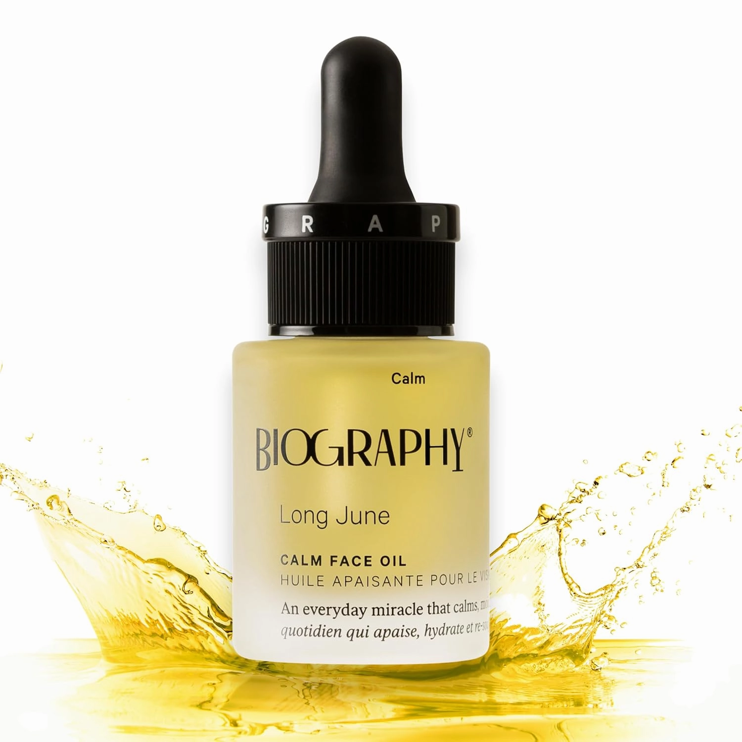 Biography Long June Quieting Face Oil, 13ml- Natural Smoothing & Clarifying Dry Oil. Clarifying, Moisturizing & Hydrating Beauty Facial Oil for Women w/Camellia, Vitamin E & Marula