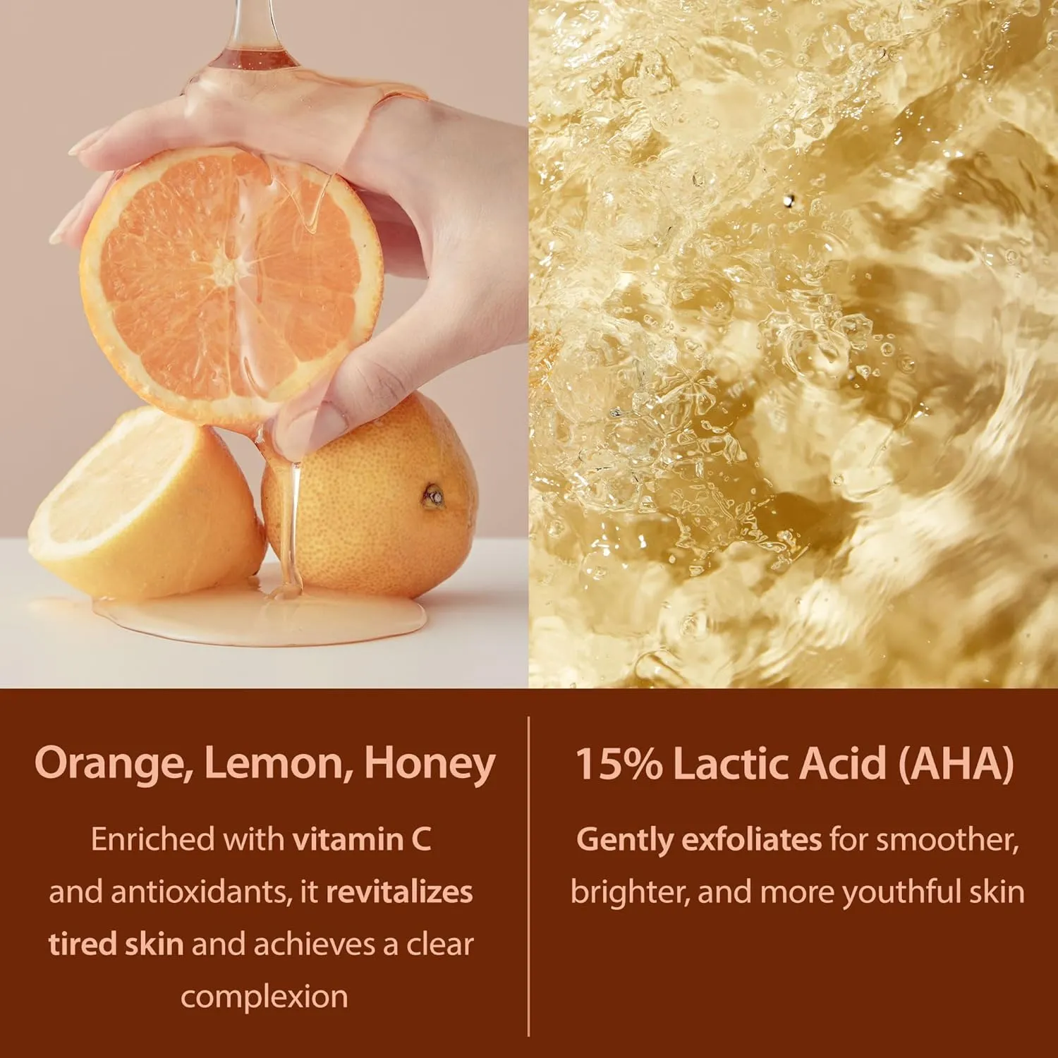 Blithe moisturizing face wash Patting Splash Mask Exfoliating Face Wash with Yellow Honey - Korean Chemical Exfoliant for Face AHA Lactic Acid for Dark Spots, Energy Citrus for Skin Radiance 2.3 Fl Oz