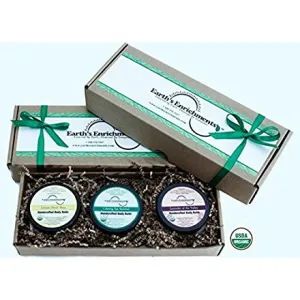 Body Balms (USDA Organic) Lemongrass, Rosemary Mint and Lavender Moisturizing and Hydrating Shea Butter Balm - Earth's Enrichments
