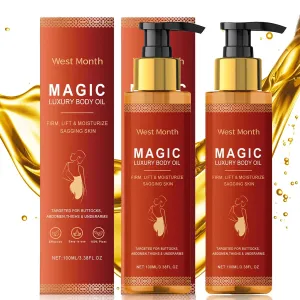 Body Firming Oil With Natural Oils–Hydrating & Tightening Skin Oil For Arms, Legs, Stomach & Full Body | Nourishes Skin, Reduces Fine Lines, Improves Elasticity | Fast-Absorbing, Non-Greasy -2PCS