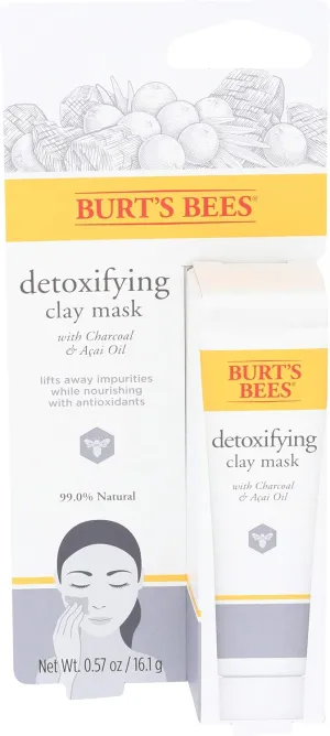 Burt's Bees Detoxifying Clay Mask for Unisex, 0.57 Ounce