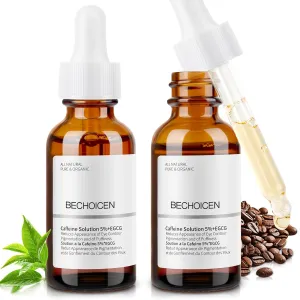 Caffeine Solution 5%   EGCG Serum for Dark Circles and Puffiness,30ml Anti Aging Moisturizing Caffeine Eye serum for Women,Reduce Fine Lines & Wrinkles Under Eye Bags,2Pcs