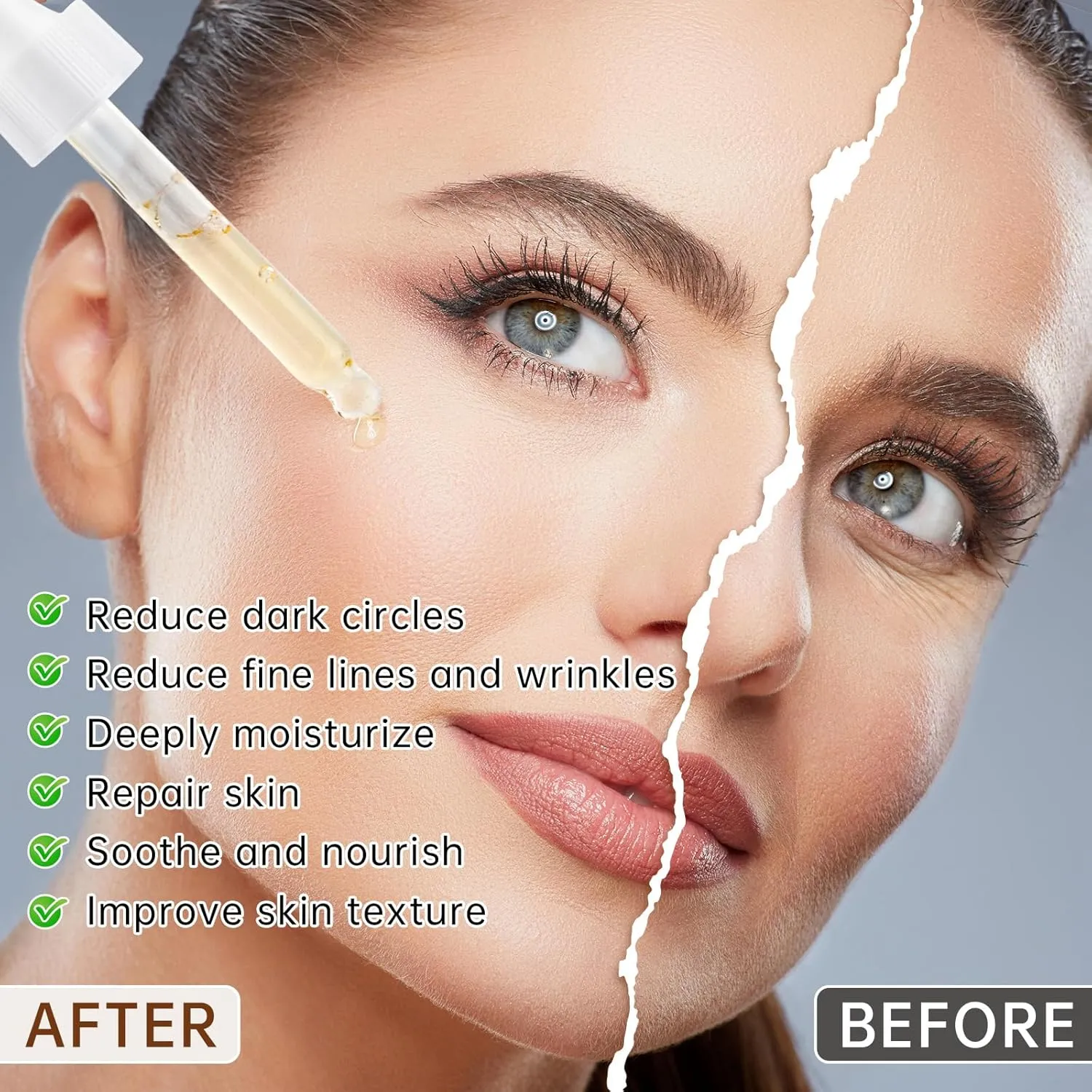 Caffeine Solution 5%   EGCG Serum for Dark Circles and Puffiness,30ml Anti Aging Moisturizing Caffeine Eye serum for Women,Reduce Fine Lines & Wrinkles Under Eye Bags,2Pcs